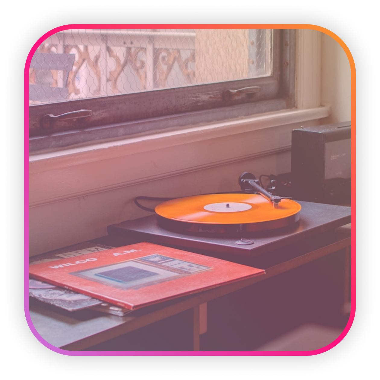 Vinyl record player